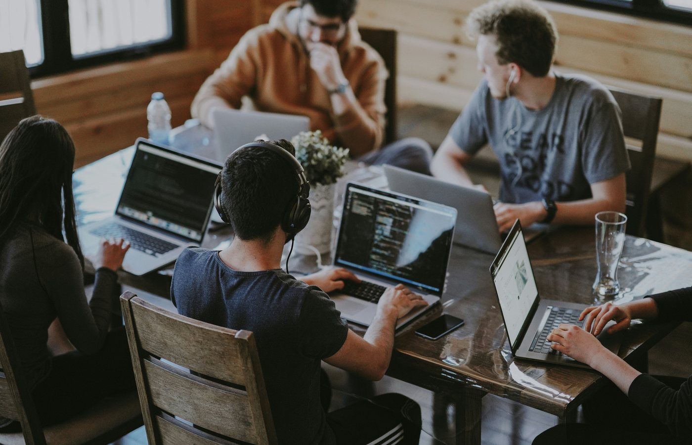 Cross-functional global growth team collaborating on digital products
